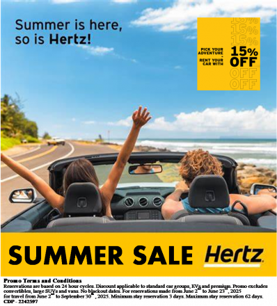 2025 HERTZ Early Summer Promo